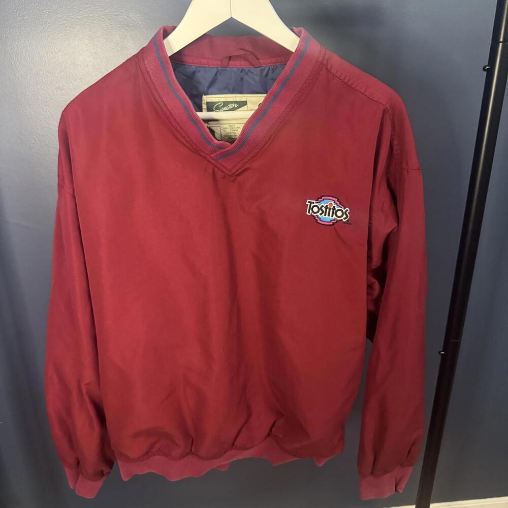 Vintage 90s Tostitos Windbreaker Pullover S Macau Water-Resistant